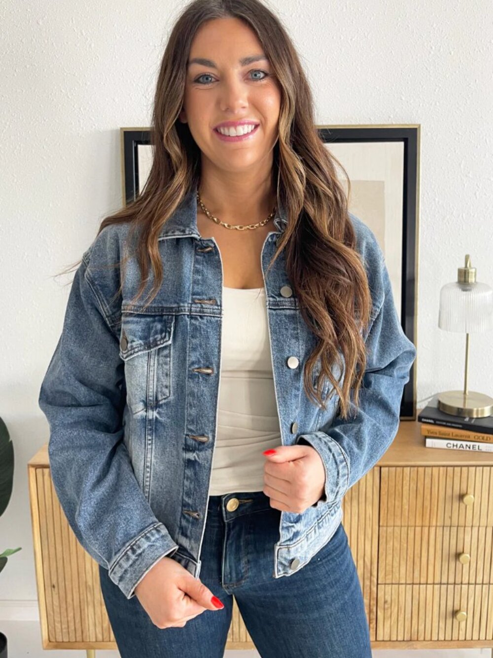 NEW! KUT FROM THE KLOTH DENIM LIZ TRUCKER JACKET - Picture 3 of 6
